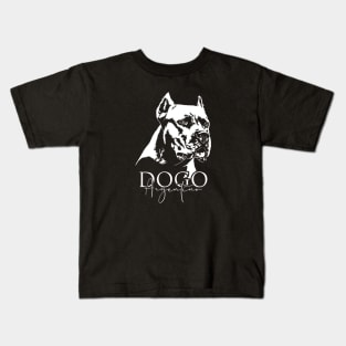 Proud Dogo Argentino dog portrait gift Kids T-Shirt